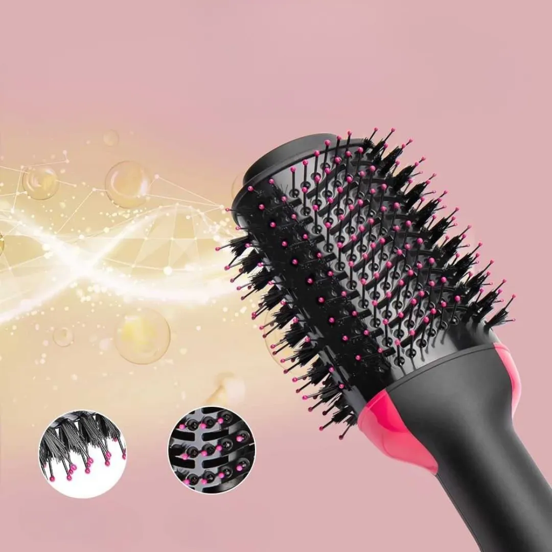 Air Brush Multi-Function Hair Dryer Straightener Curler Comb One Step Professional